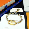 Louis Vuitton Everyday Chain Lv Bracelet Gold And Silver