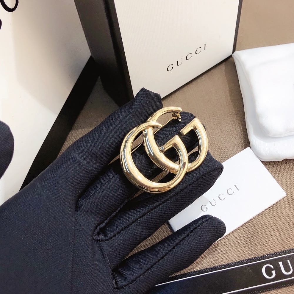 Gucci Gg Brooch Gold