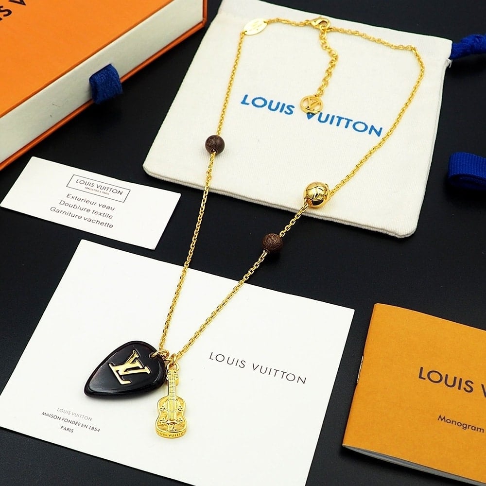 Louis Vuitton Lv Picks Necklace Gold M01865