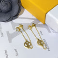 Louis Vuitton Petit Louis Earrings In Gold M00390