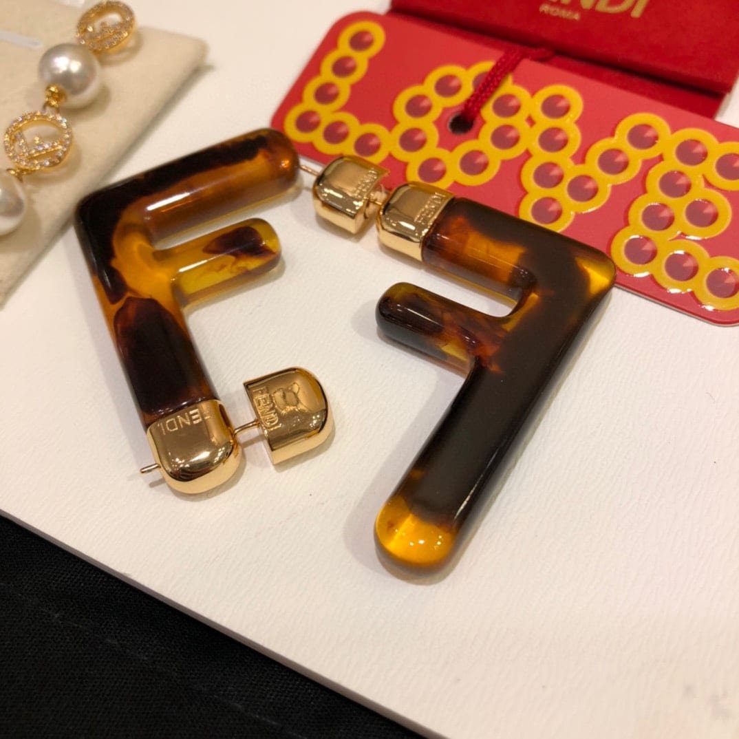 Fendi Logo Earrings