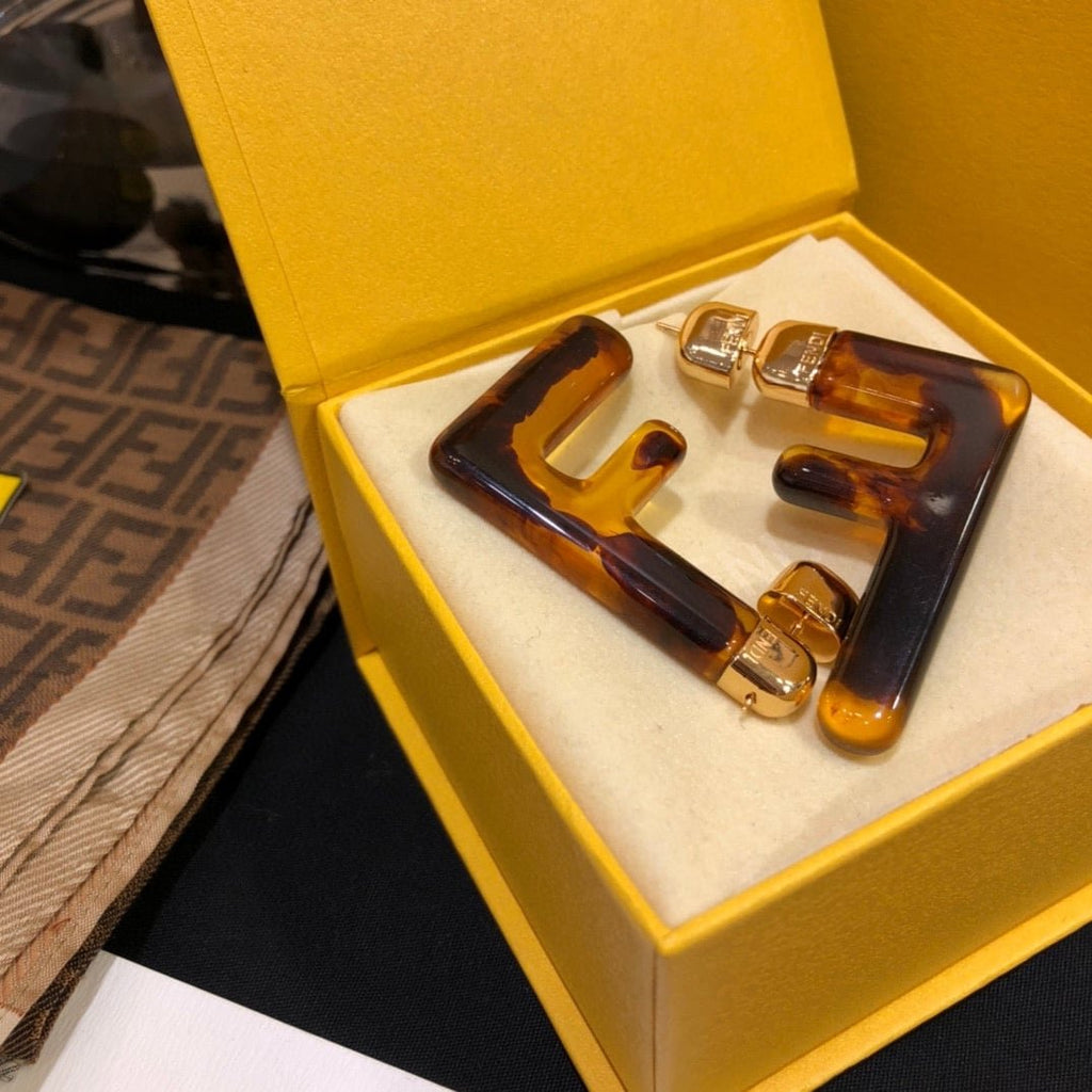 Fendi Logo Earrings