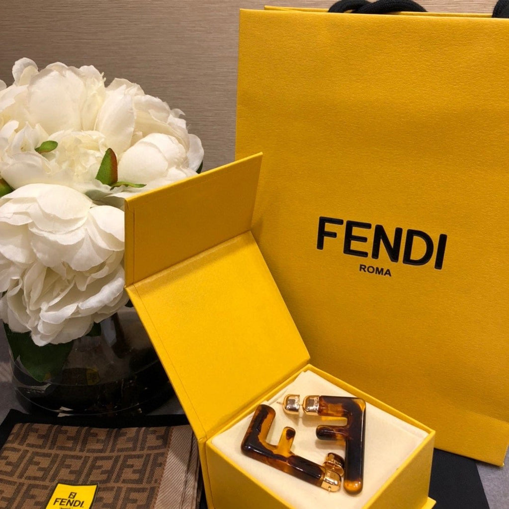 Fendi Logo Earrings