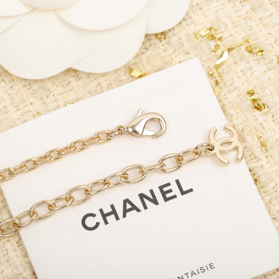 Chanel Cc Gold Necklace