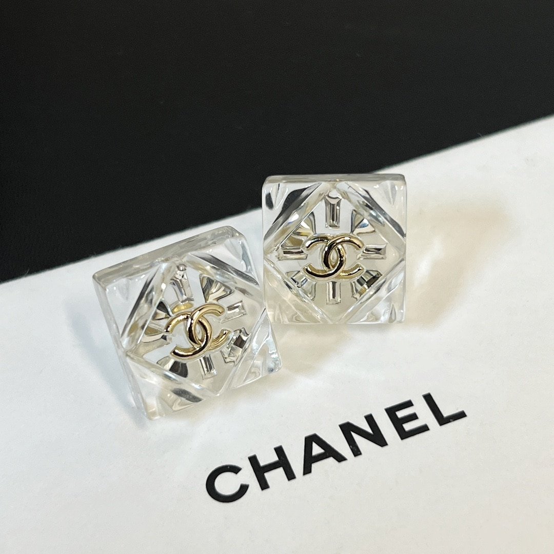 Chanel Cc Earrings Gold