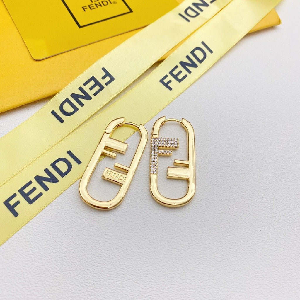 Fendi O'Lock Single Gold Earring