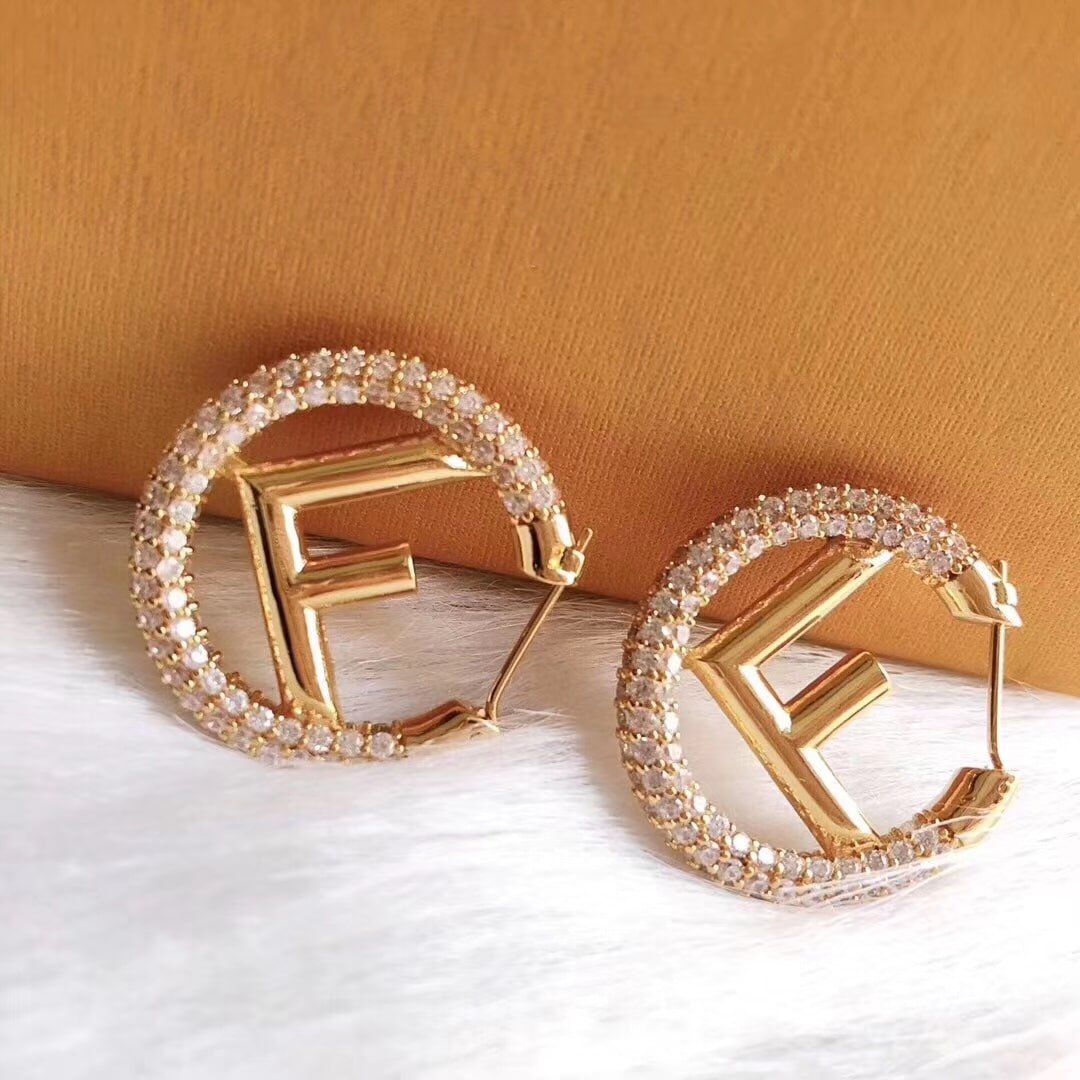 Fendi Logo Earrings