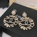 Chanel Pearl Caged Cc Drop Earrings Gold
