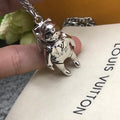 Louis Vuitton Astronaut Silver Necklace