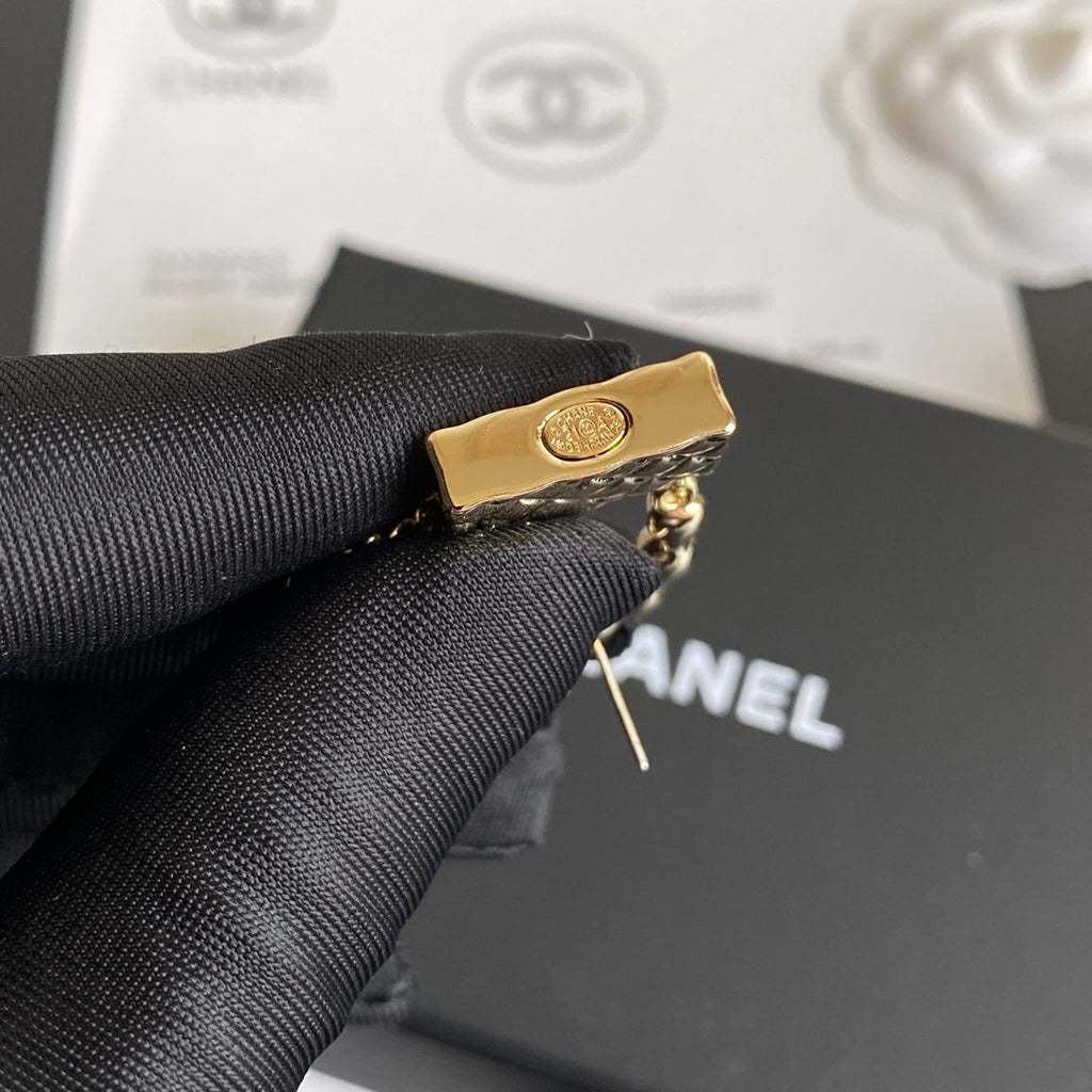 Chanel Lock Gold Earrings