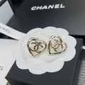 Chanel Metal Cc Heart Coco In Love Earrings Gold