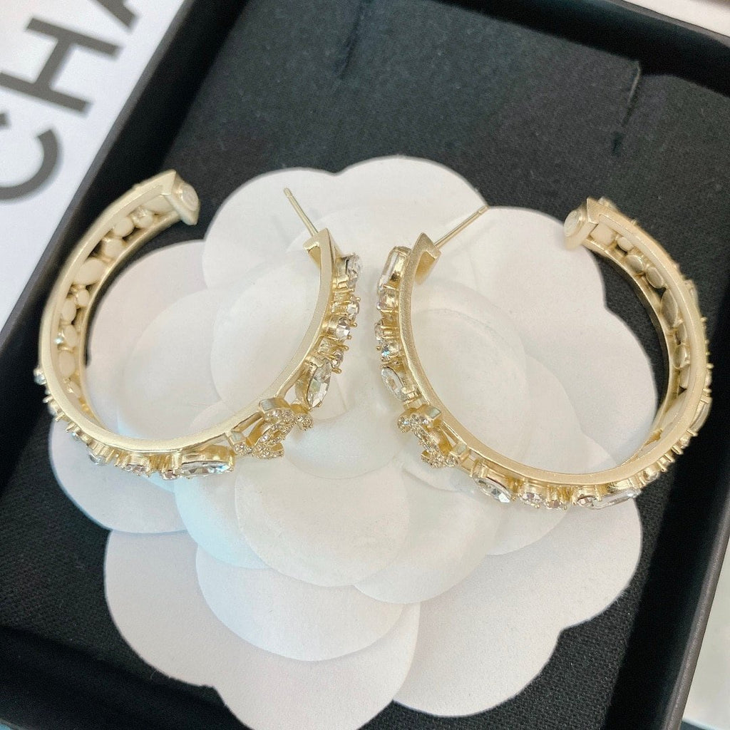 Chanel Hoop Gold Earrings