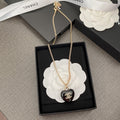 Chanel And Gold Metal Necklace Ab9463 B09327 Nk812