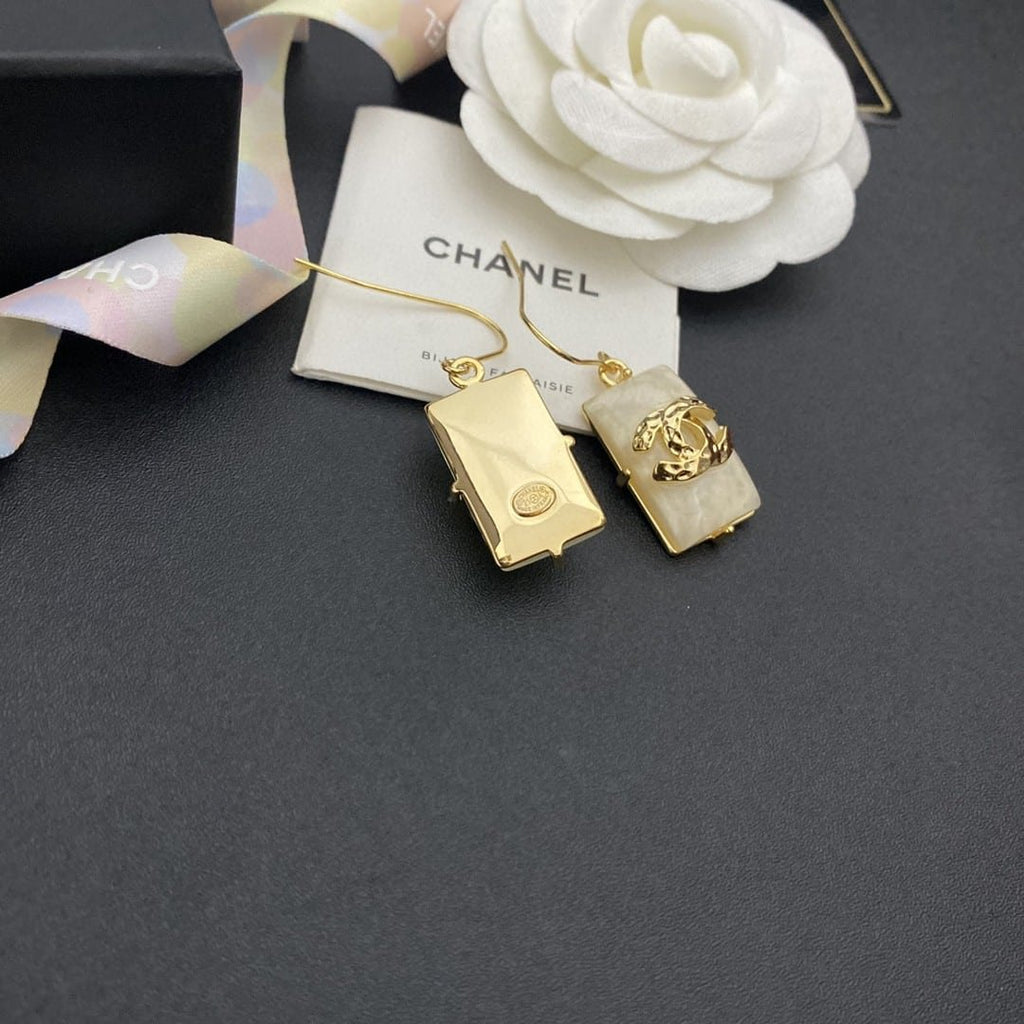 Chanel Rectangle Earrings