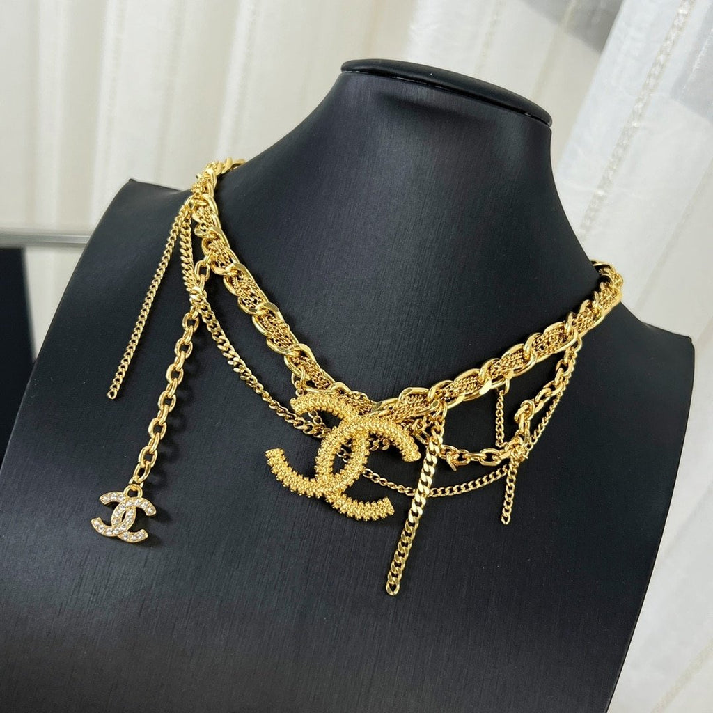 Chanel Cc Necklace Gold