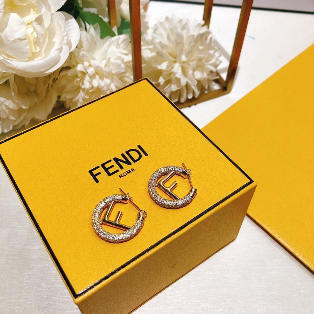 Fendi Logo Earrings