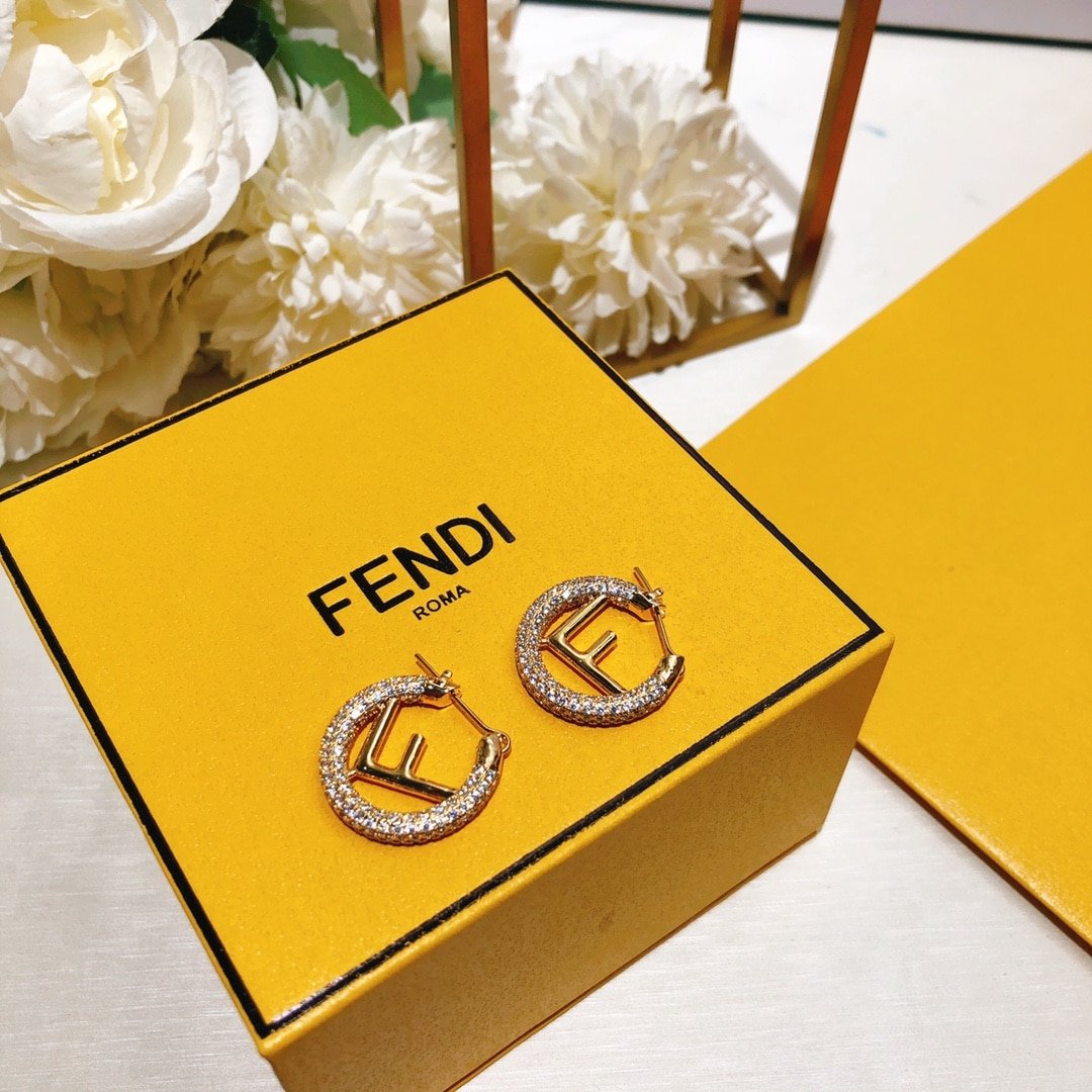 Fendi Logo Earrings