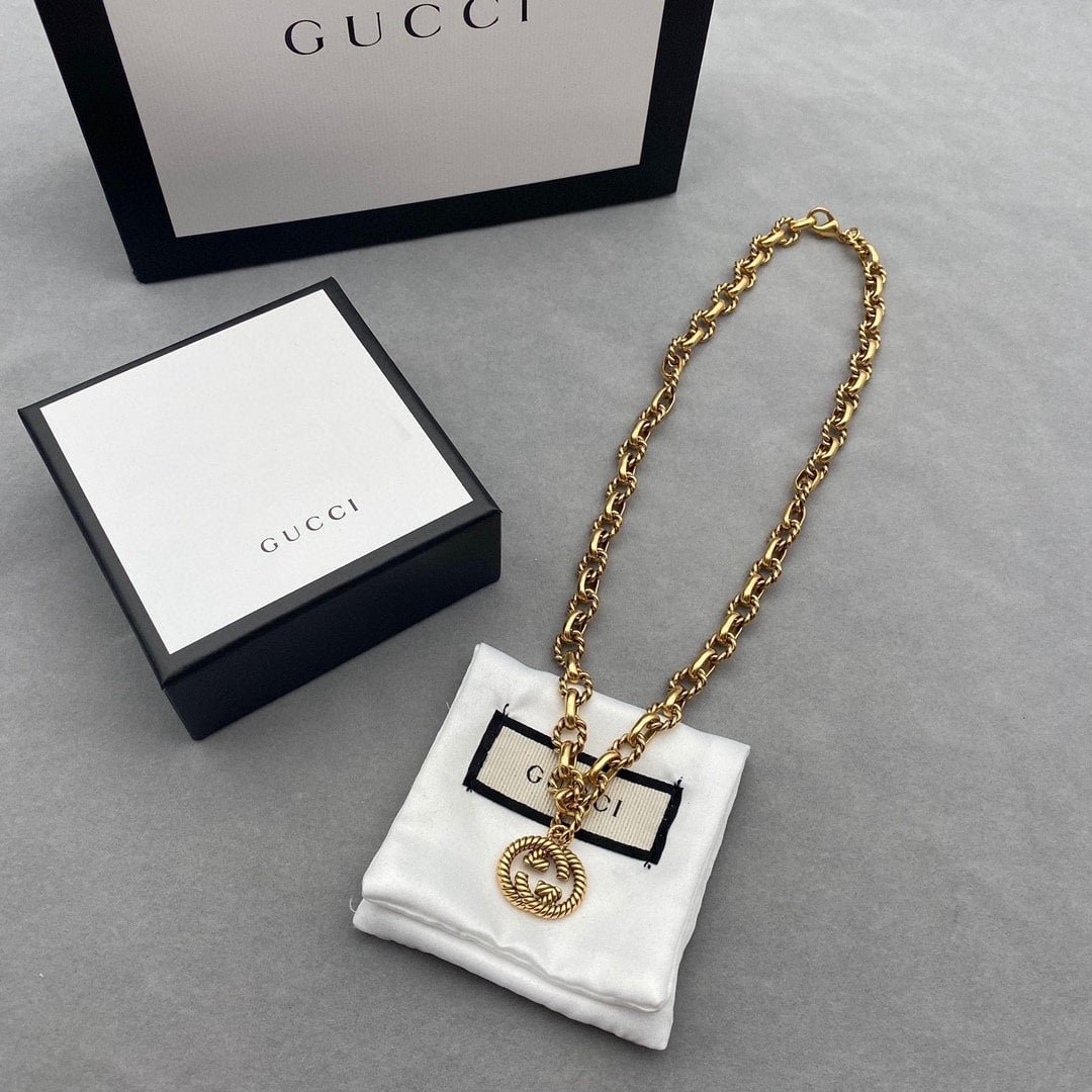 Gucci Gg Gold Necklace