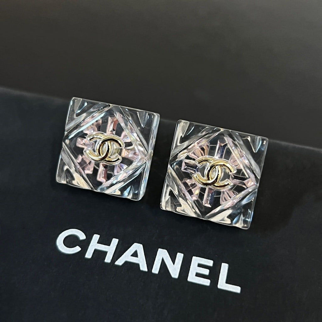 Chanel Cc Earrings Gold