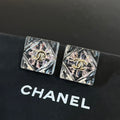 Chanel Cc Earrings Gold