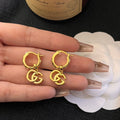 Gucci Gg Running Drop Earrings Gold