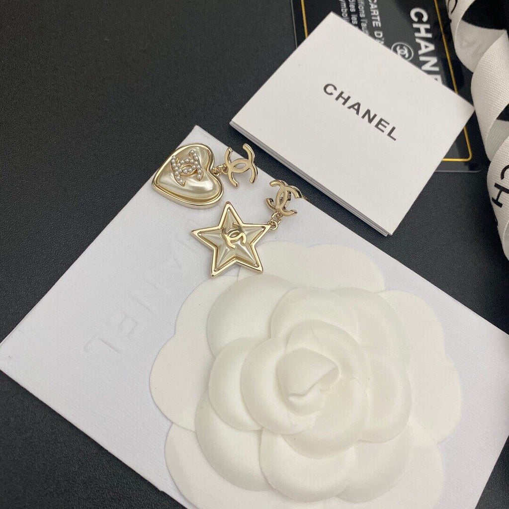 Chanel Cc Gold Earrings