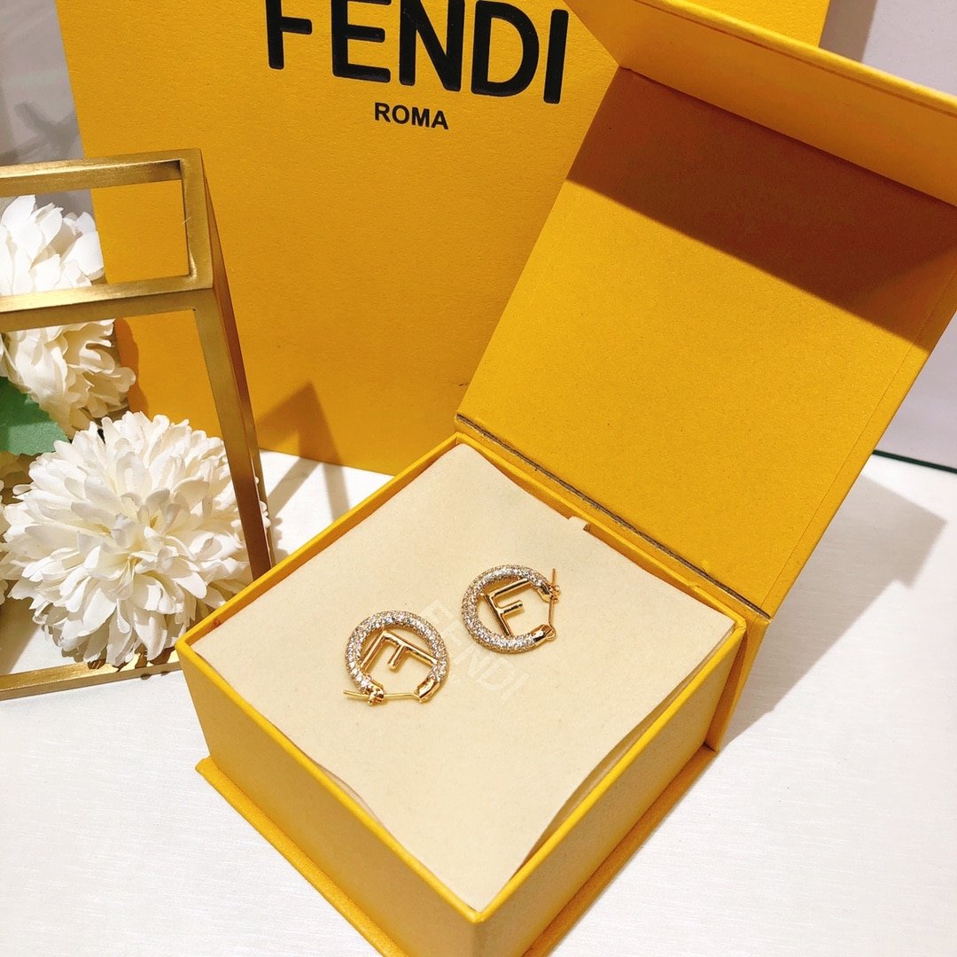 Fendi Logo Earrings