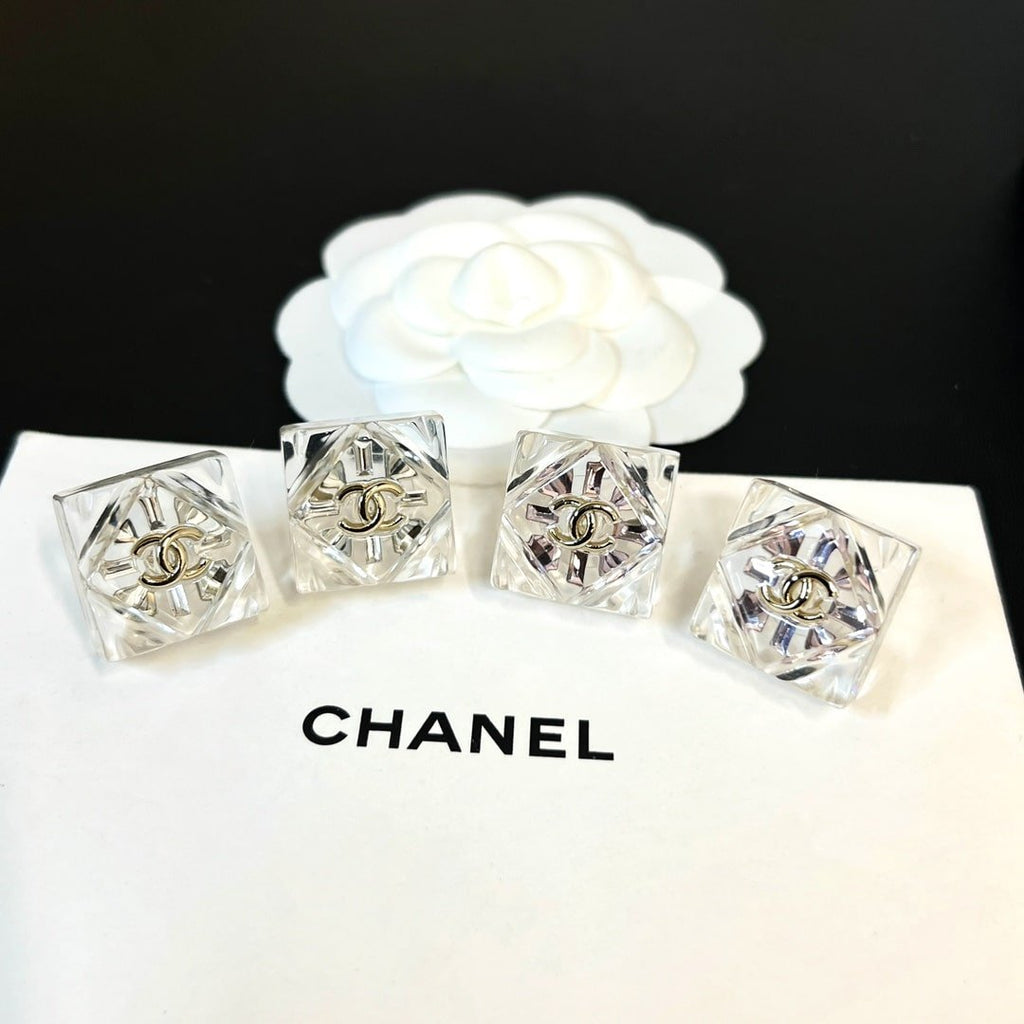 Chanel Cc Earrings Gold