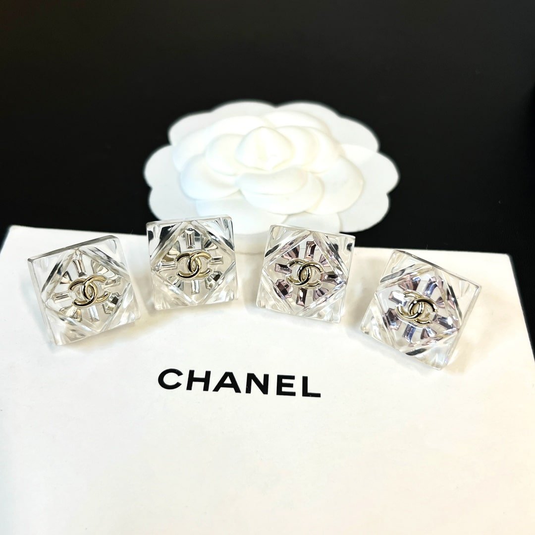 Chanel Cc Earrings Gold