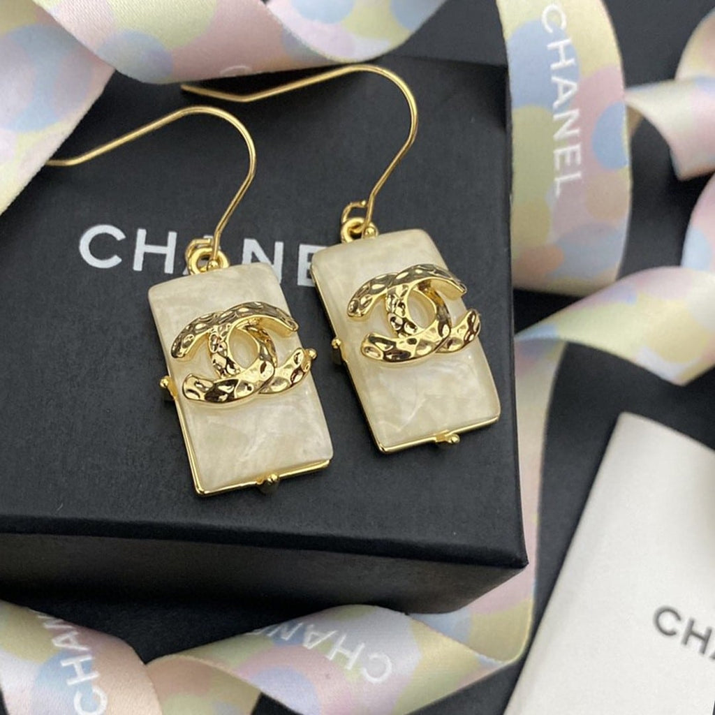 Chanel Rectangle Earrings