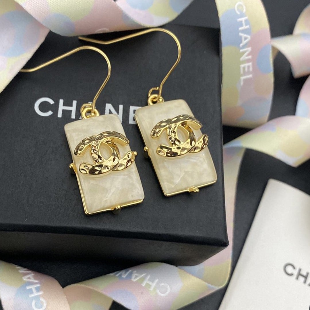Chanel Rectangle Earrings
