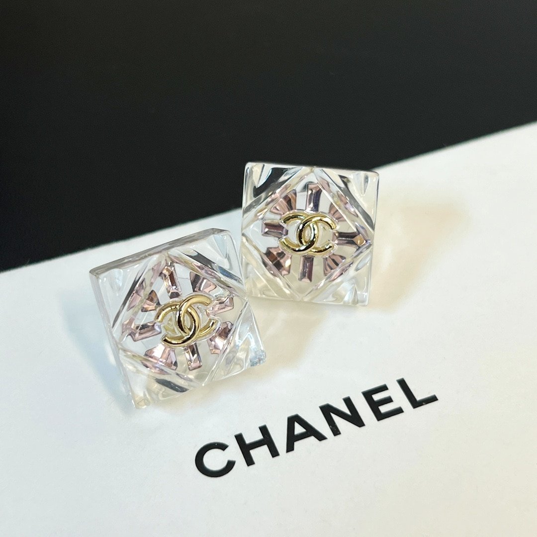 Chanel Cc Earrings Gold
