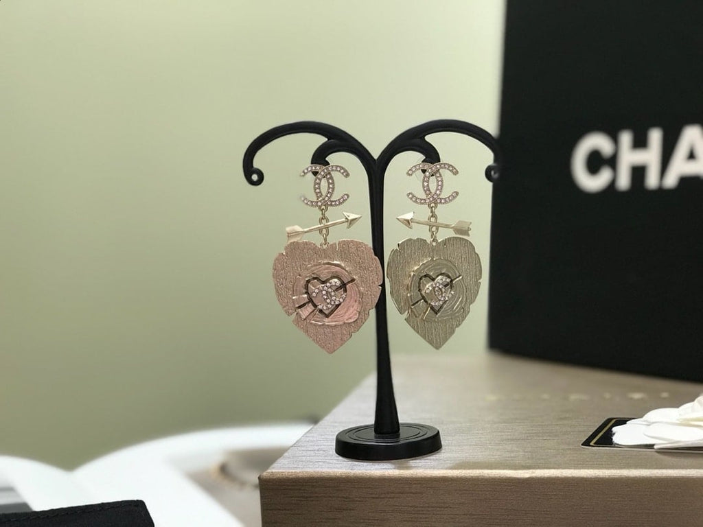 Chanel Heart Earrings