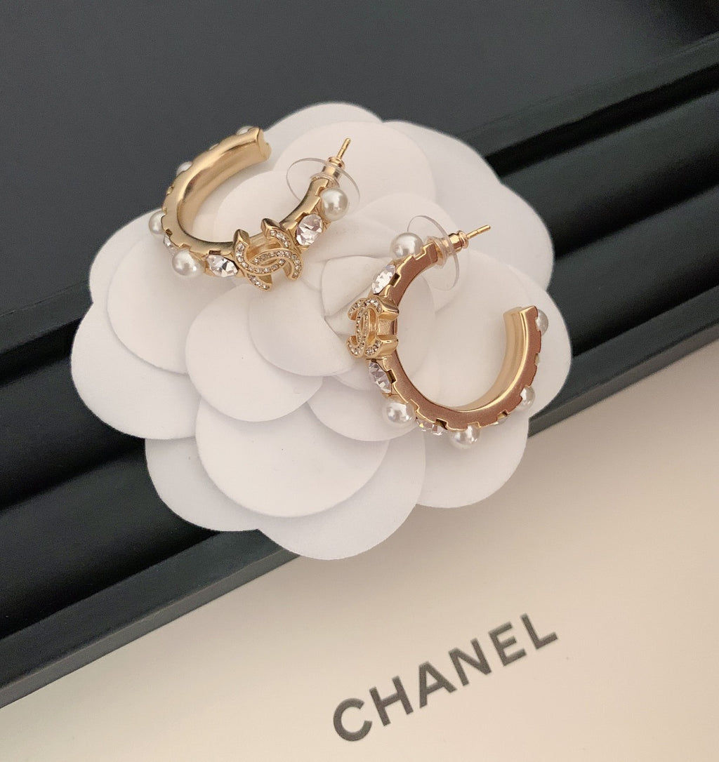 Chanel Hoop Earrings