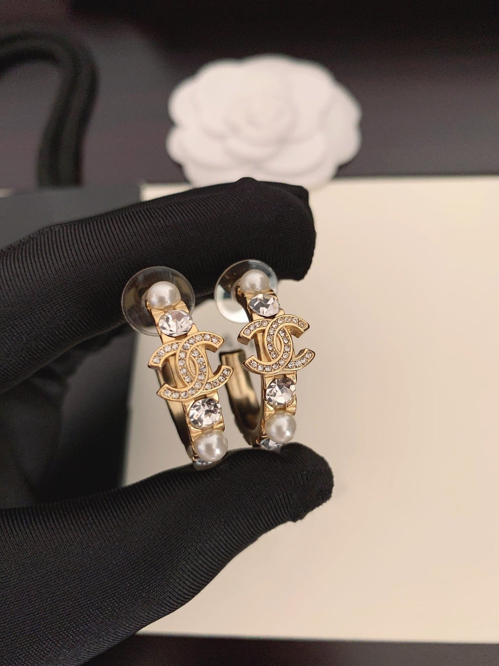 Chanel Hoop Earrings