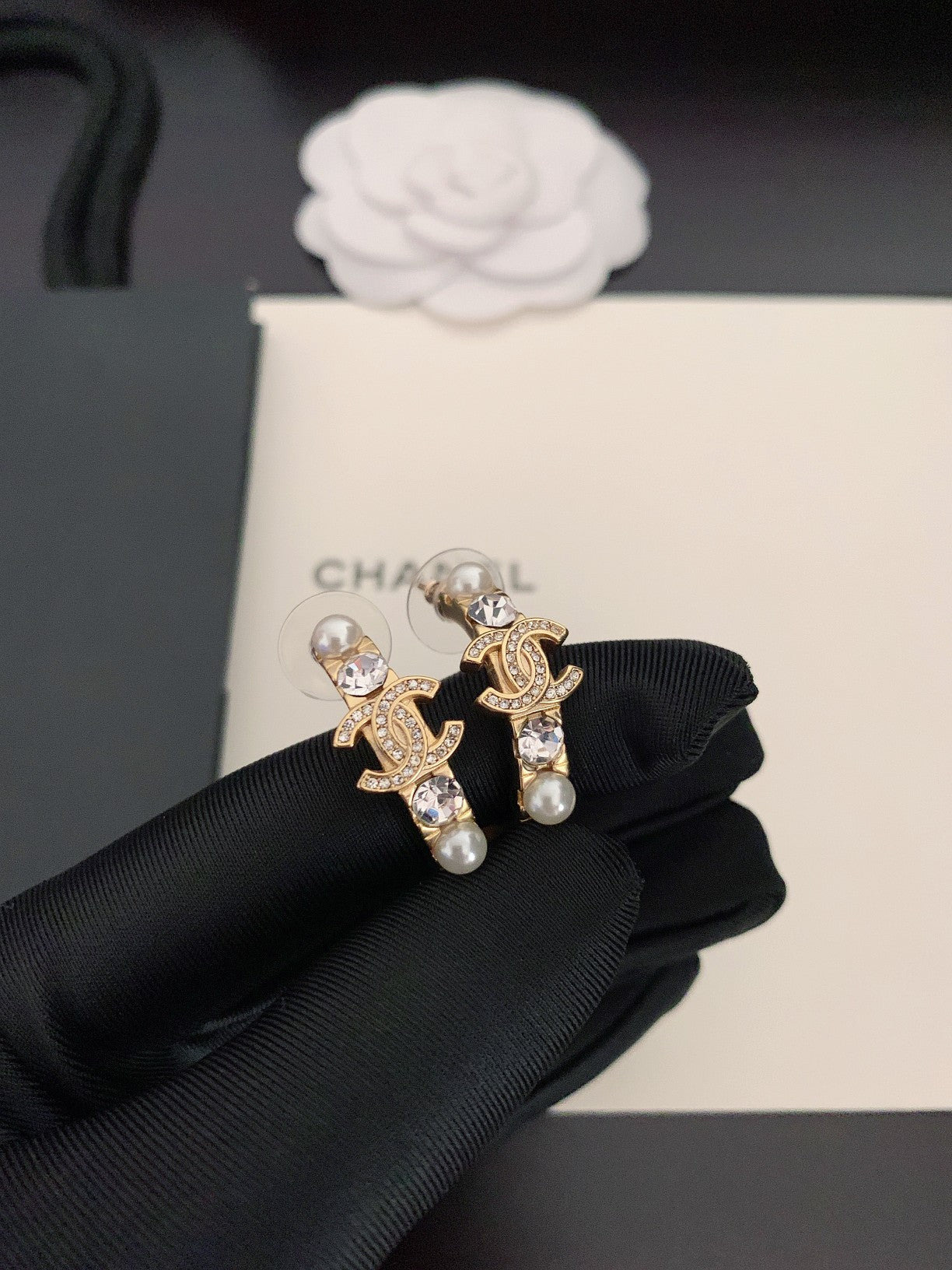 Chanel Hoop Earrings