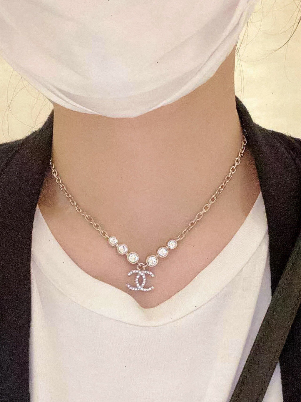 Chanel Cc Gold Necklace