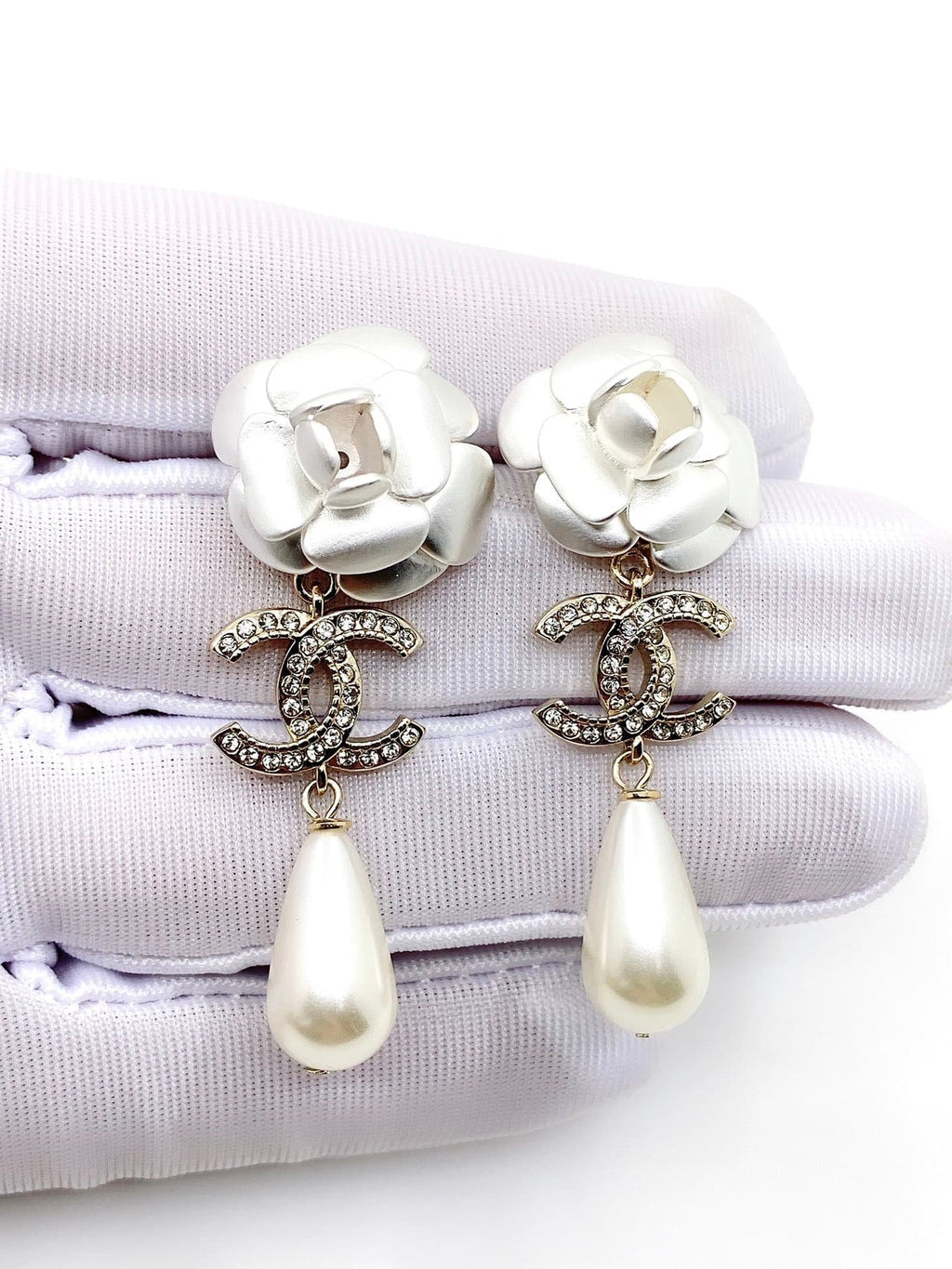 Chanel Pearl Earrings
