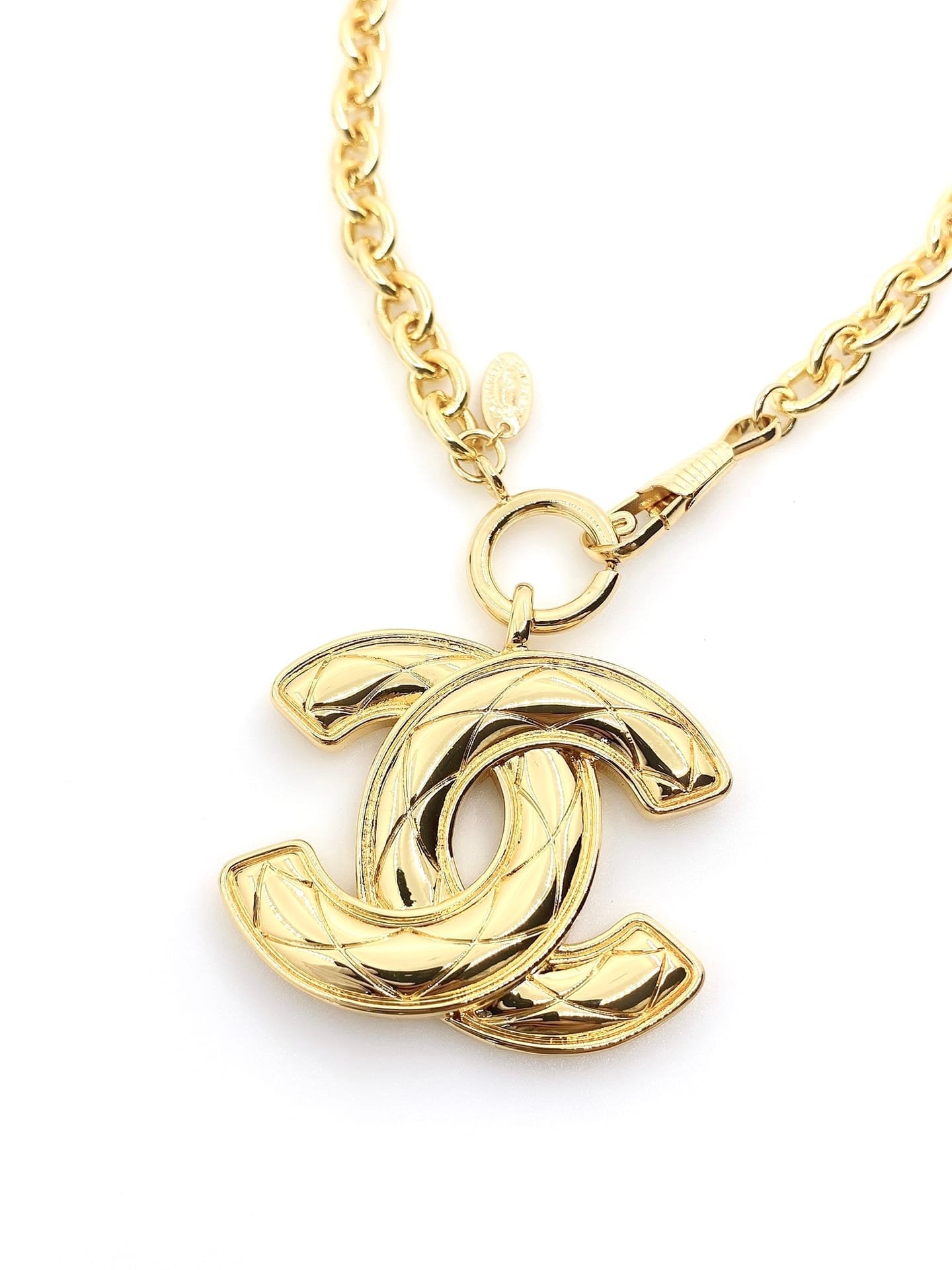 Chanel Cc Gold Necklace