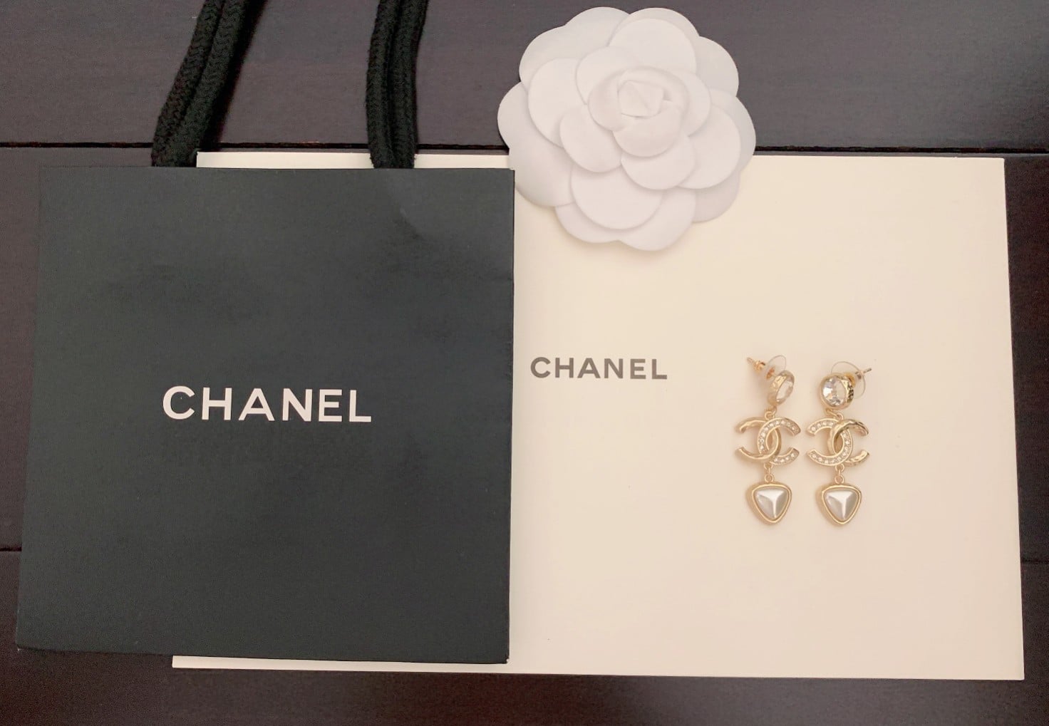 Chanel Cc Gold Earrings