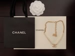 Chanel-Inspired Pearl & Gold Metal Necklace