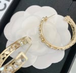Chanel Hoop Gold Earrings
