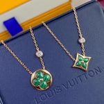 Louis Vuitton Color Blossom Bb Star Necklace Green Q93894