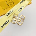 Fendi O'Lock Single Gold Earring
