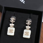 Chanel Cc Crystal Earrings