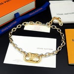 Louis Vuitton Everyday Chain Lv Necklace Gold And Silver