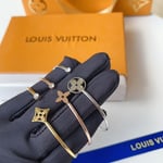 Louis Vuitton Idylle Blossom Twist Bracelet White Gold Tone Q95537
