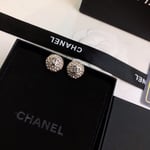 Chanel Button Earrings