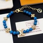 Louis Vuitton Turquoise Pearl Bracelet Blue