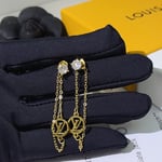 Louis Vuitton Petit Louis Earrings In Gold M00390